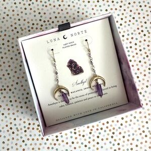 Luna Norte ~ Amethyst earrings